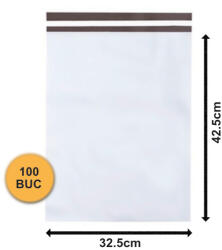  Pungi Curierat, Set 100 bucăți, 325x425+50mm, 60my, FB04 (FB04-100)