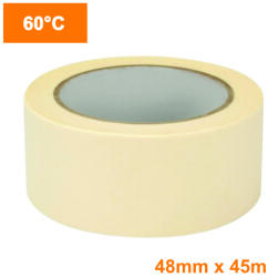  Banda Adeziva de Mascare 60°C Premium 36 Role RMFtape, 48mm x 45m ▷ (RMFtape-Mask60-4845)