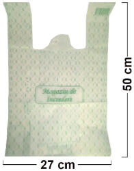  Set 500 bucăți Pungi Magazin de Încredere Biodegradabile 27x50 cm (PB-27x8x50-MI500)