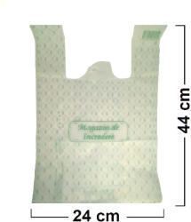  Set 500 bucăți Pungi Magazin de Încredere Biodegradabile 24x44 cm (PB-24x6x44-MI500)