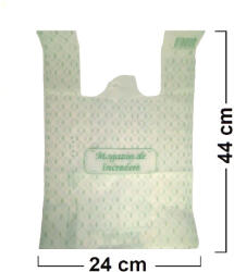 Set 50 bucăți Pungi Magazin de Încredere Biodegradabile 24x44 cm (PB-24x6x44-MI50)
