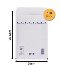  Plicuri cu bule albe D14 200x275 - 100 buc (D14A-100)