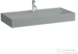 Laufen Kartell By Laufen 100x46 cm-es csiszolt aljú mosdó túlfolyó nélkül, matt szürke H8163377591111 (H8163377591111)