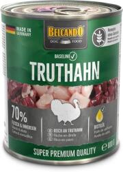 BELCANDO Baseline Truthahn - Conserve cu carne de curcan pentru câini (6 x 800 g) 4.8 kg