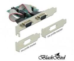BLACKBIRD PCI-E Bővítőkártya 2x Soros RS-232 port