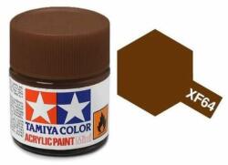 Tamiya Acrylic Paint Mini XF-64 Red Brown 10 ml (81764)