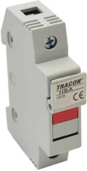 TRACON HBAPV-1P-30X Szakaszolókapcsoló-biztosító hengeres bizt. hoz, PV 30 A, 10×38, Un=1000 VDC, DC-20B, IP20 (HBAPV-1P-30X)