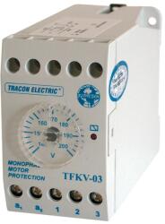Tracon TFKV-03 Védőrelé, feszültségcsökkenési 1 fázisú rendszerhez 230V AC, 140-200V/240V AC, 5A/250V AC (TFKV-03)