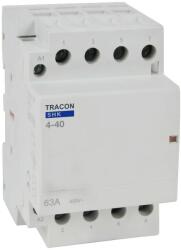  Tracon SHK4-40, Installációs kontaktor 230V AC, 50Hz, 3 Mod, 4×NO, AC1/AC7a, 40A (SHK4-40)