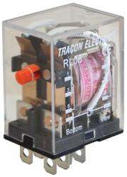 Tracon RL08-110DC Miniatűr teljesítmény relé 110V DC / 2×CO (10A, 230V AC / 28V DC) (RL08-110DC)