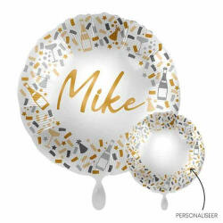  Lufi egyedi felirattal, 18" (45cm), Héliummal töltve (LUFI622385)