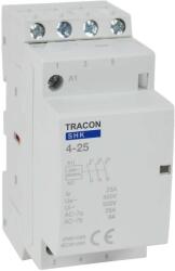  Tracon SHK4-25, Installációs kontaktor 230V AC, 50Hz, 2 Mod, 4×NO, AC1/AC7a, 25A (SHK4-25)