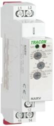 TRACON Tracon NARV1 Feszültségfigyelő relé 1 fázisra AC/DC 110-240V, U> U< = 65-260V, t=0, 1-10s (NARV1) - elektrikstore