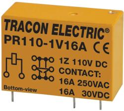 Tracon PR110-1V16A Print relé 110V DC / 1×CO (16A, 230V AC / 30V DC) (PR110-1V16A)
