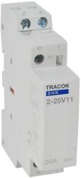 Tracon SHK2-25V11, Installációs kontaktor 230V AC, 50Hz, 1 Mod, 1×NO+1×NC, AC1/AC7a 25A (SHK2-25V11)