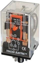 TRACON RM08-24AC Ipari relé 24V AC / 2×CO, (3A, 230V AC / 28V DC) (RM08-24AC)