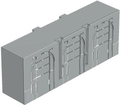  Tracon AA-KETO-2-3, Érintésvédelmi burkolat alsó/felső kábelbevezetéshez 3P 2, 3P, L=42 mm (AA-KETO-2-3)