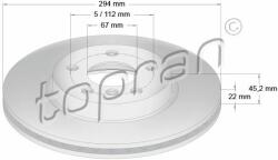 TOPRAN Disc frana TOPRAN COATED 503 019 (503 019)