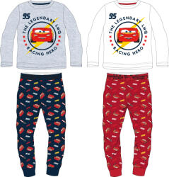 EPlus Pijama pentru băieți - Mașini, albă Mărimea - Copii: 128