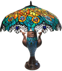 Tiffany Lighting Bird TIF-10015 Tiffany asztali lámpa (FIL5LL-6067) - lampaorias