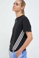 Adidas edzős póló Train Icons 3-Stripes fekete - fekete S