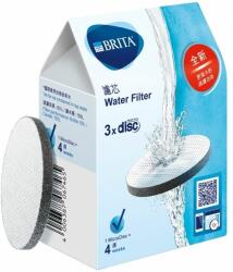 BRITA Set de 3 filtre BRITA MicroDisc BR1020107, 1 cartuș 4 săptămâni sau aprox 150l, Reduce cantitatea de clor, plumb și cupru, Previne depunerile de calcar (BR1020107) - magnet
