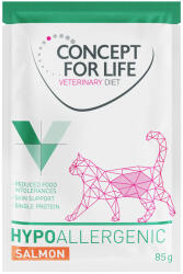 Concept for Life 12x85g Concept for Life Veterinary Diet Hypoallergenic lazac nedves macskatáp