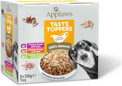 Applaws 8x156g Applaws Taste Toppers szószban nedves kutyatáp