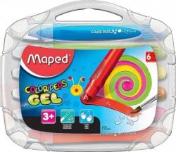 Maped Creioane cerate colorate pe baza de gel solid, Color Peps Gel, 6 culori/set, Maped 836306
