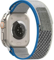 Techsuit Curea pentru Apple Watch 1/2/3/4/5/6/7/8/SE/SE 2/Ultra (42/44/45/49mm) - Techsuit Watchband (W039) - Blue / Gray (KF2313126) - vexio