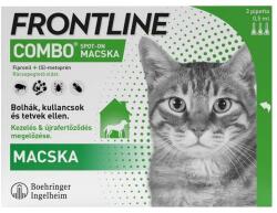 Frontline Combo rácsepegtető oldat macskáknak 3x