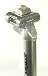 Neuzer M-Wave nyeregcső 27, 2 x 350 mm, alumínium, 1 csavaros, hátrahajló fejjel, ezüst színű