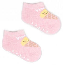 Pamut boka ABS zokni (23-26) - yumy rózsaszín - babyshopkaposvar