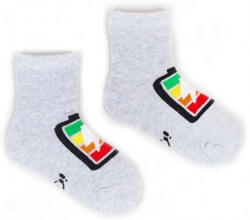  Yo! Pamut zokni (17-19) - szürke