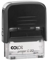 COLOP Bélyegző C20 Printer Colop átlátszó, fekete ház/fekete párna (49992)