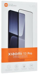 Xiaomi 13 Pro, Kijelzővédő fólia, ütésálló fólia (az íves részre is! ), Tempered Glass (edzett üveg), 3D Full Cover, fekete, gyári - tok-shop