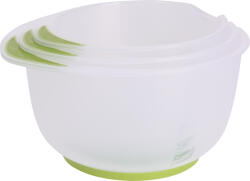 Excellent Houseware Set 3 boluri mixare Excellent Houseware, plastic, 16 19 22x12 cm, transparent verde (KO-030000130V)