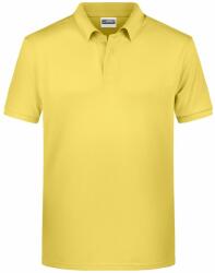 James & Nicholson Tricou polo pentru bărbați din bumbac organic 8010 - Deschisă galbenă | S (1-8010-1755490)