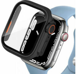 Tech-Protect Apple Watch 7/8 (45mm) Tech-Protect Defense360 tok és üvegfólia fekete/narancs (UF-W_0020)