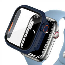 Tech-Protect Apple Watch 7/8 (45mm) Tech-Protect Defense360 tok és üvegfólia sötétkék/narancs (UF-W_0017)