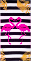  Flamingo Gold Fekete strandtörölköző