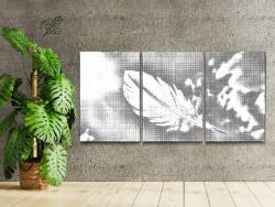  PontPöttyöző - Toll (3 db-os készlet) Méret: 40x60cm (3db), Keretezés: Keret nélkül (csak a vászon), Szín: Kék