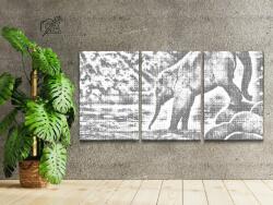  PontPöttyöző - Elefántborjú (3 db-os készlet) Méret: 40x60cm (3db), Keretezés: Keret nélkül (csak a vászon), Szín: Piros
