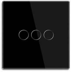  iQtech Millennium NoN Zigbee kapcsoló, 3×, Smartlife, fekete
