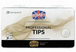 Ronney Professional Tipsuri pentru unghii, french, alb, 500 buc. - Ronney Professional Tips French 500 buc