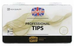 Ronney Professional Tipsuri pentru unghii, french, alb, 300 buc. - Ronney Professional Tips French 300 buc