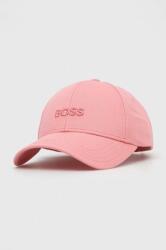 Boss pamut baseball sapka rózsaszín, nyomott mintás - rózsaszín Univerzális méret - answear - 9 790 Ft