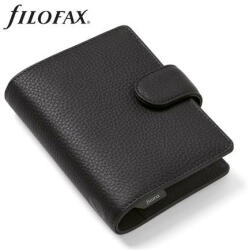 FILOFAX Kalendárium, gyűrűs, betétlapokkal, A5, FILOFAX Norfolk, fekete (NFX022669) (FX-022669)