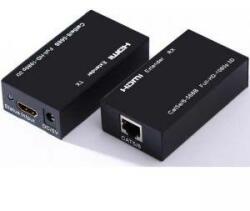 Privileg HDMI Extender, усилва HDMI сигнал до 60 метра по UTP кабел CAT-5e/6, използва стандарт IEEE-568B, DK168