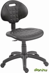  1290" háttámlás munkaszék fekete műanyag ülő- és hátlap gázliftes